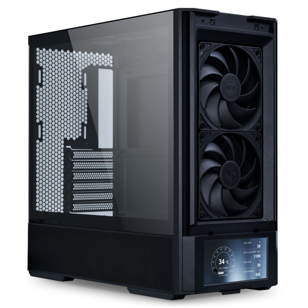Lian Li LANCOOL 207 Digital PC Case, Midi-Tower, ATX, Tempered Glass - Black