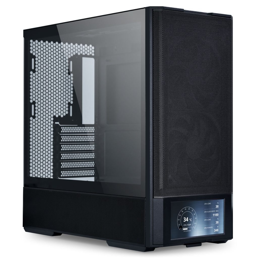 Lian Li LANCOOL 207 Digital PC Case, Midi-Tower, ATX, Tempered Glass - Black