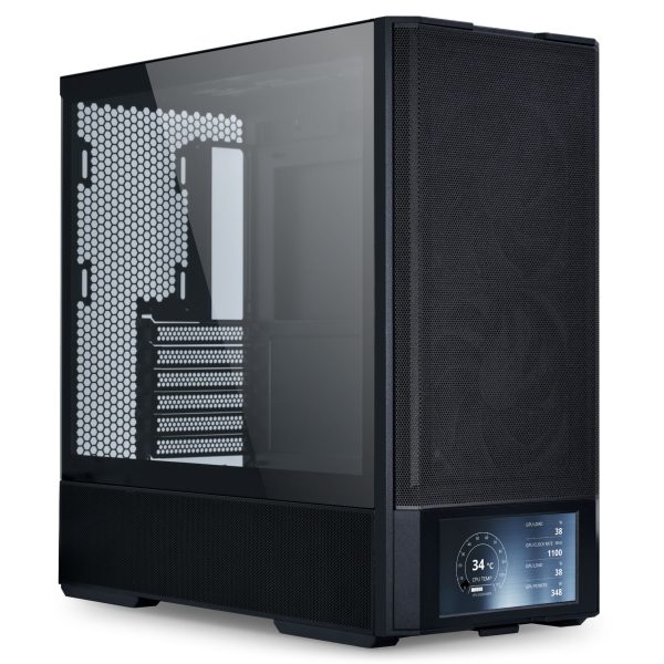 Lian Li LANCOOL 207 Digital PC Case, Midi-Tower, ATX, Tempered Glass – Black