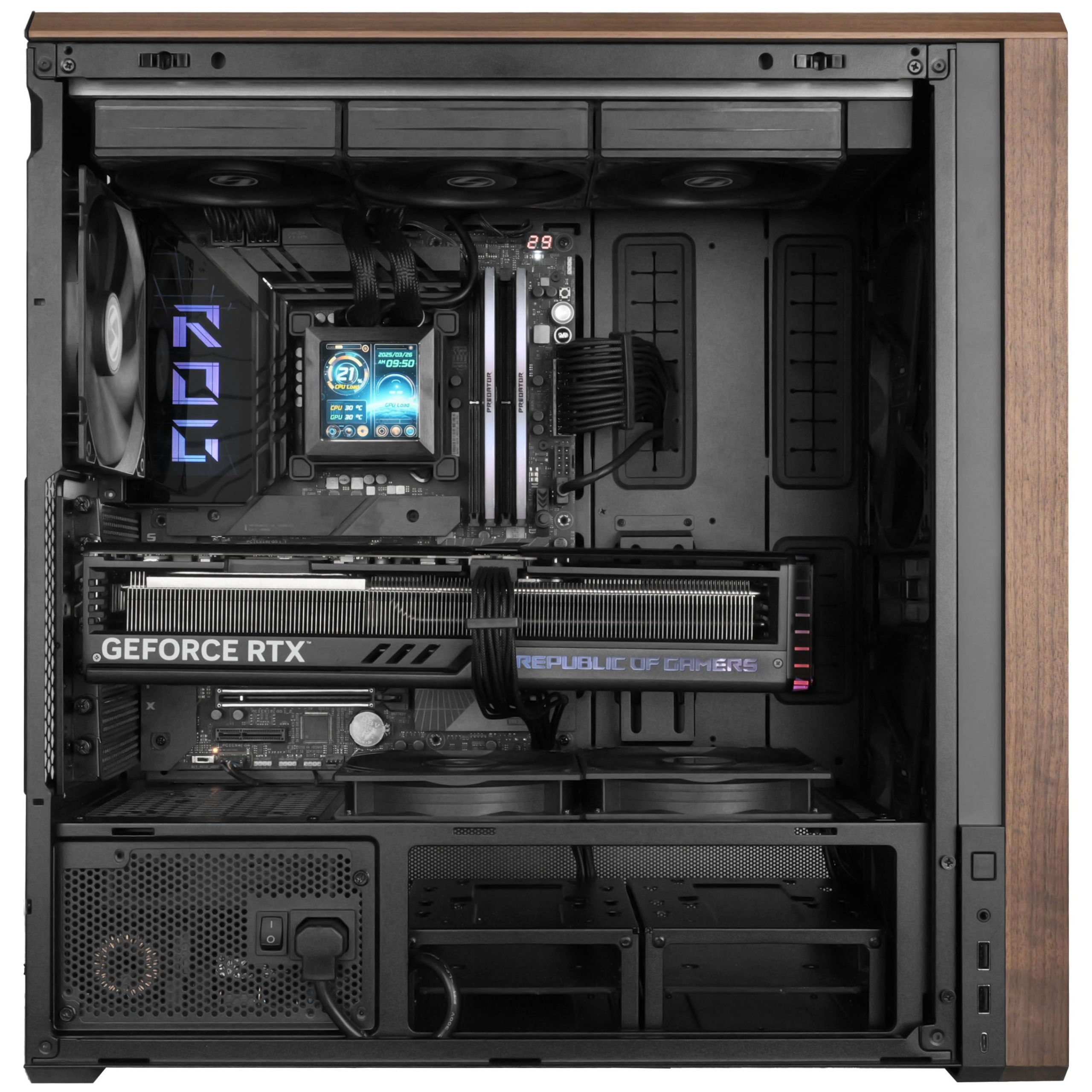 Lian Li Lancool 217 PC Case, Midi-Tower, ATX, Tempered Glass - Black : image 9