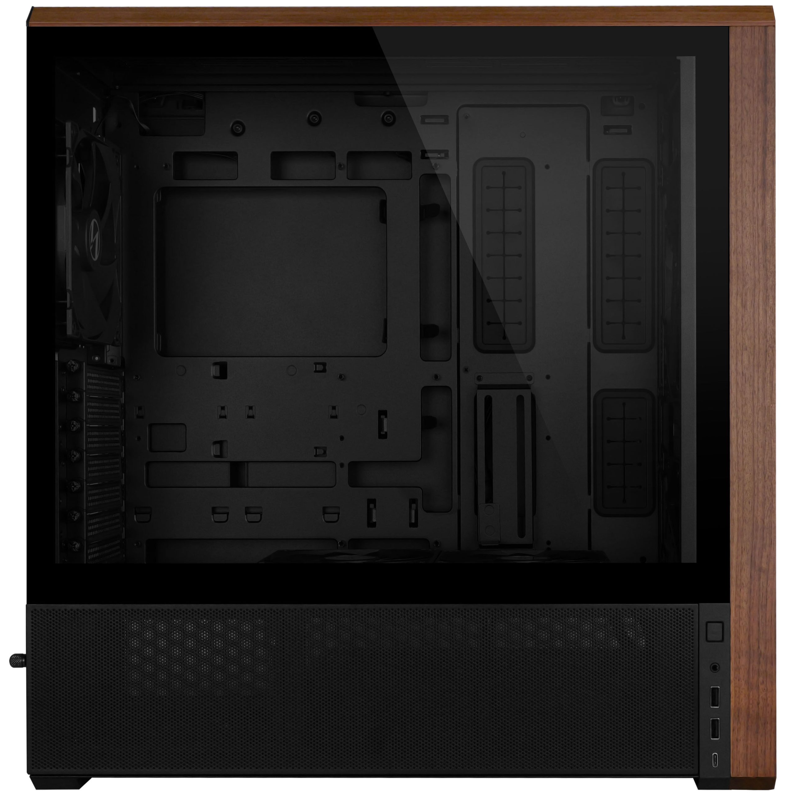 Lian Li Lancool 217 PC Case, Midi-Tower, ATX, Tempered Glass - Black : image 3