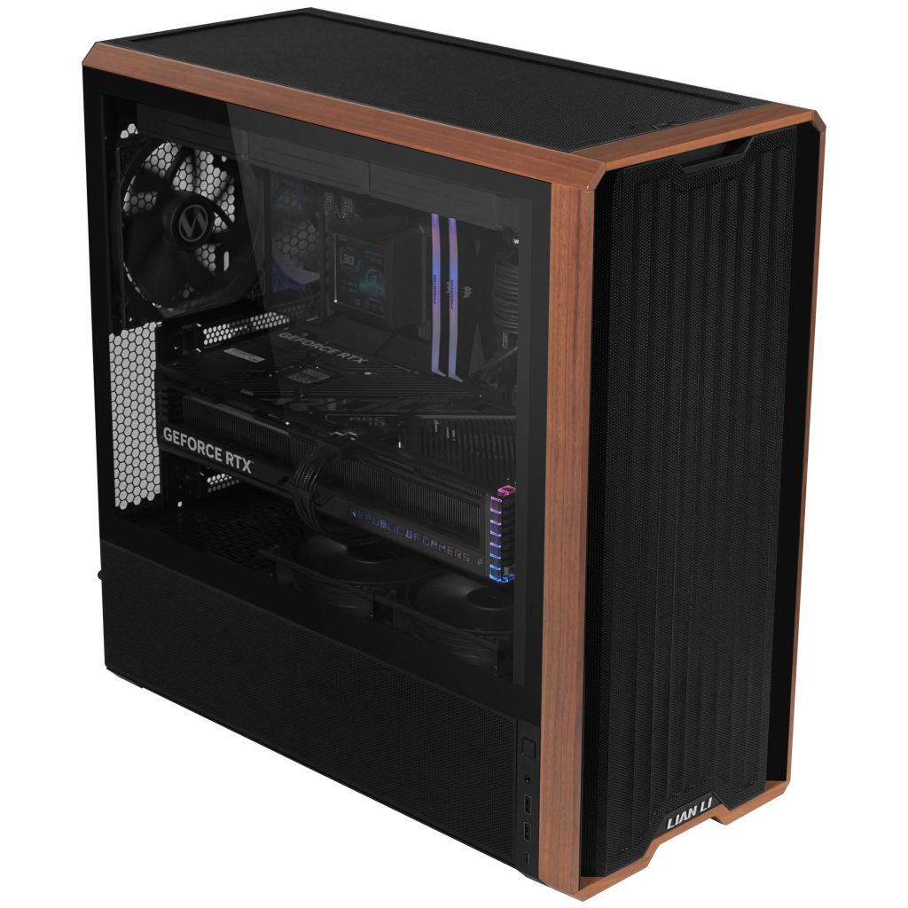 Lian Li Lancool 217 PC Case, Midi-Tower, ATX, Tempered Glass - Black : image 8
