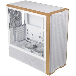 Lian Li Lancool 217 PC Case, Midi-Tower, ATX, Tempered Glass - White : image 2