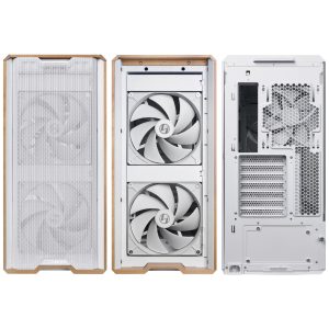 Lian Li Lancool 217 PC Case, Midi-Tower, ATX, Tempered Glass - White : image 5