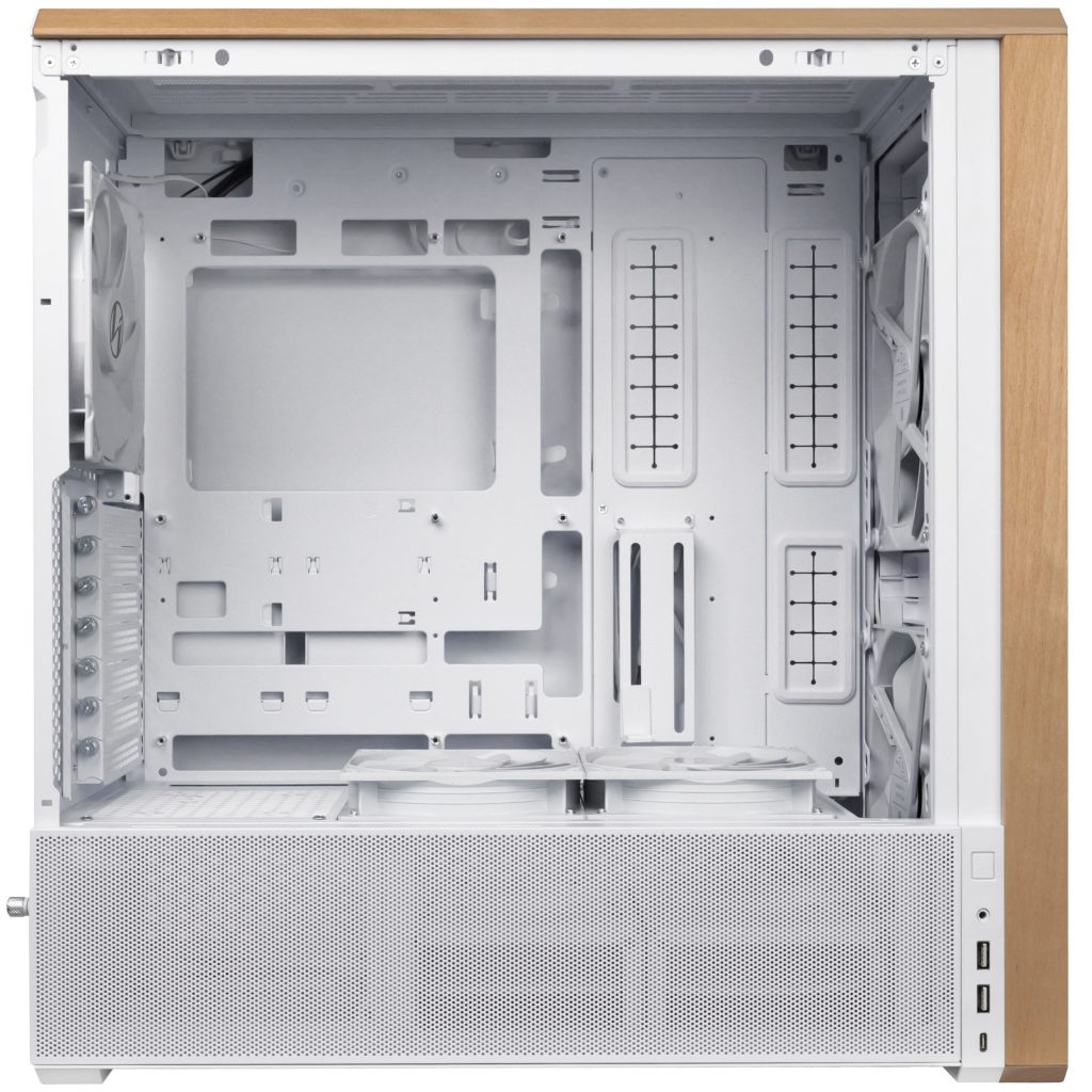 Lian Li Lancool 217 PC Case, Midi-Tower, ATX, Tempered Glass - White : image 4