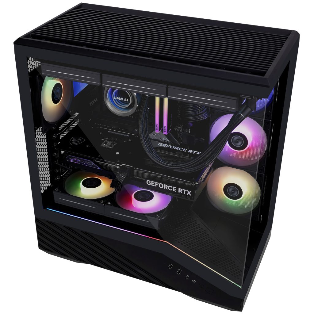 のり liantaiqianye119 Lian Li Vector V100 PC Case, Midi-Tower, ATX, RGB, Tempered Glass