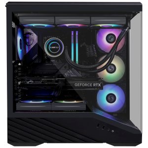 Lian Li Vector V100 PC Case, Midi-Tower, ATX, RGB, Tempered Glass - Black