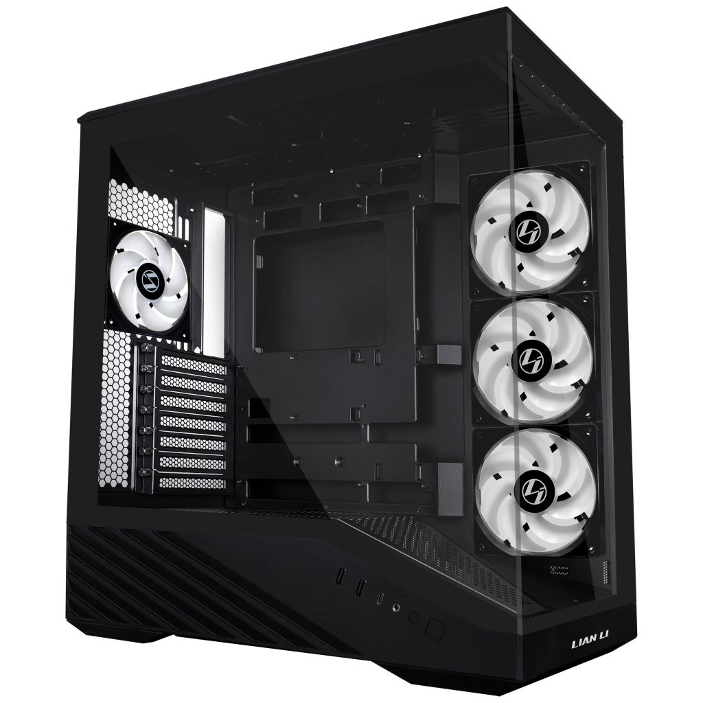 Lian Li Vector V100 PC Case, Midi-Tower, ATX, RGB, Tempered Glass - Black