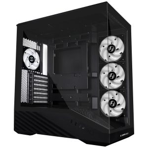 Lian Li Vector V100 PC Case, Midi-Tower, ATX, RGB, Tempered Glass - Black