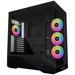 Lian Li Vector V100 PC Case, Midi-Tower, ATX, RGB, Tempered Glass - Black