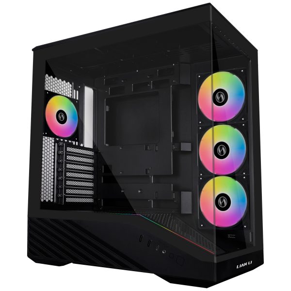 Lian Li Vector V100 PC Case, Midi-Tower, ATX, RGB, Tempered Glass – Black