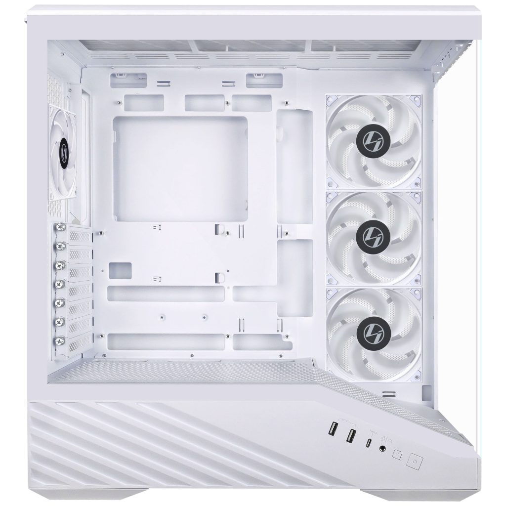 Lian Li Vector V100 PC Case, Midi-Tower, ATX, RGB, Tempered Glass - White