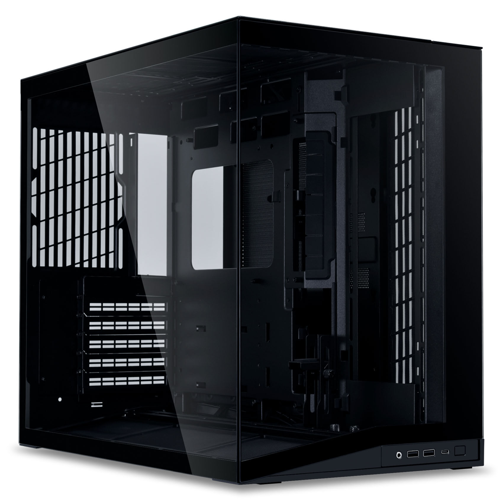 Lian Li O11 Dynamic Mini V2 PC Case, Mini Case, ATX, Tempered Glass - Black