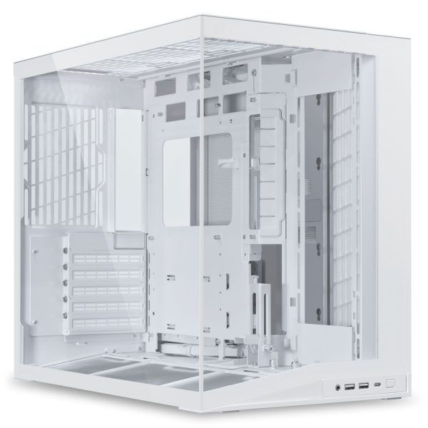 Lian Li O11 Dynamic Mini V2 PC Case, Mini Case, ATX, Tempered Glass – White