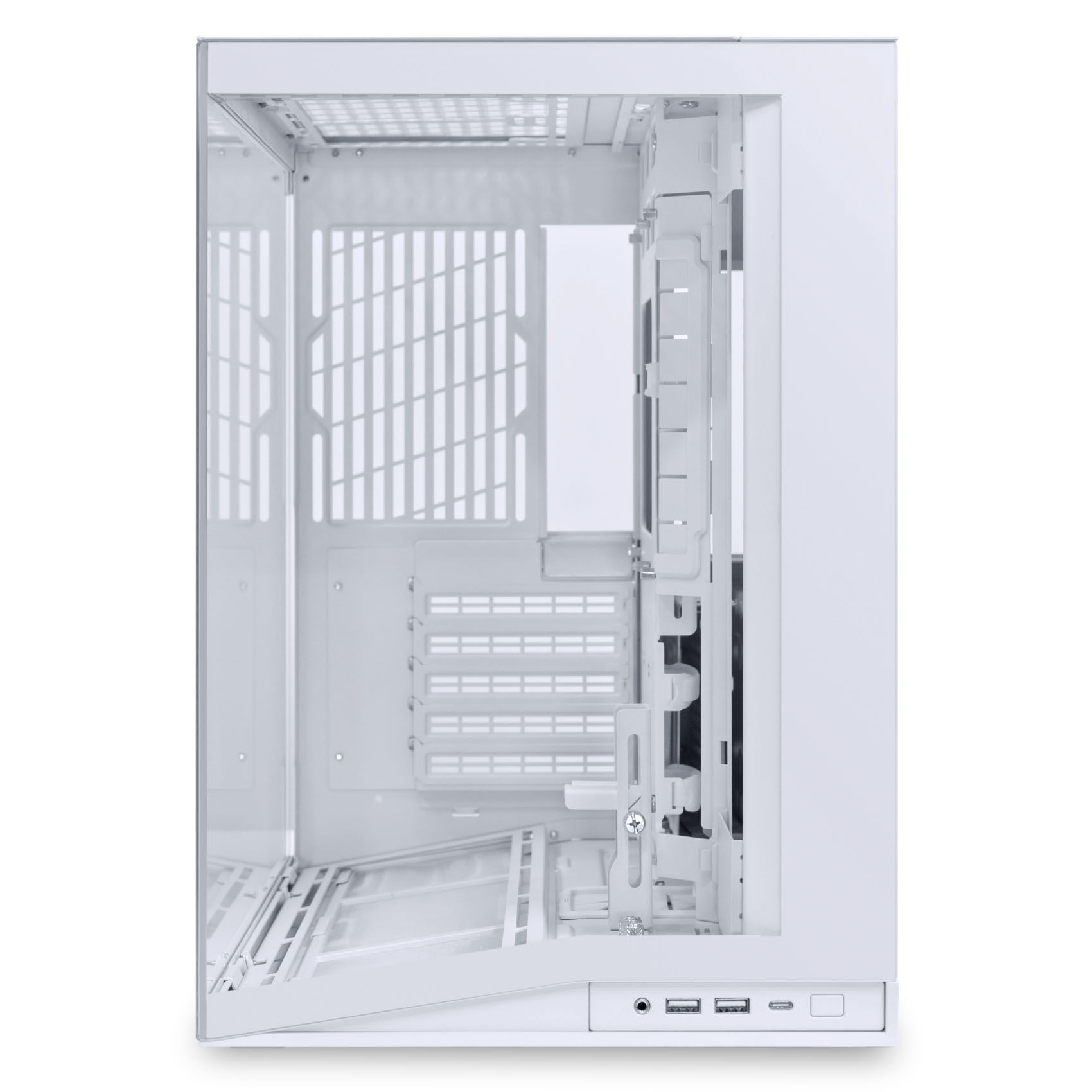 Lian Li O11 Dynamic Mini V2 PC Case, Mini Case, ATX, Tempered Glass - White