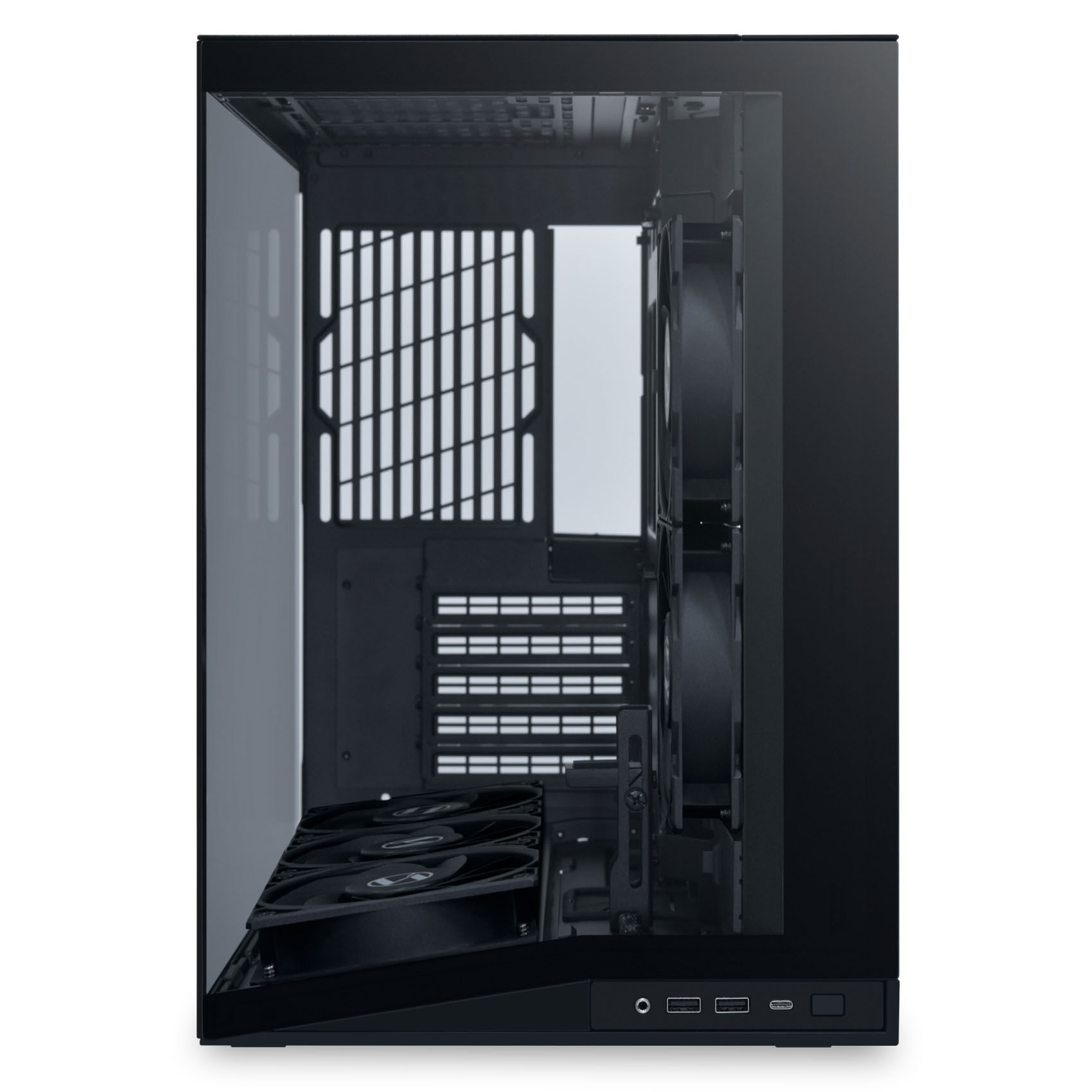 Lian Li O11 Dynamic Mini V2 Flow PC Case, Mini Case, ATX, Tempered Glass - Includes 5x 120 mm Fans, Black