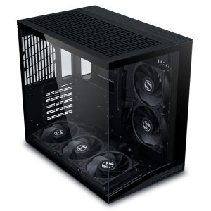 Lian Li O11 Dynamic Mini V2 Flow PC Case, Mini Case, ATX, Tempered Glass - Includes 5x 120 mm Fans, Black