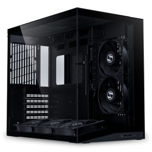 Lian Li O11 Dynamic Mini V2 Flow PC Case, Mini Case, ATX, Tempered Glass - Includes 5x 120 mm Fans, Black