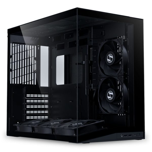 Lian Li O11 Dynamic Mini V2 Flow PC Case, Mini Case, ATX, Tempered Glass – Includes 5x 120 mm Fans, Black