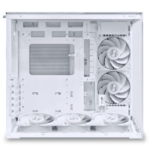 Lian Li O11 Dynamic Mini V2 Flow PC Case, Mini Case, ATX, Tempered Glass - Includes 5x 120 mm Fans, White