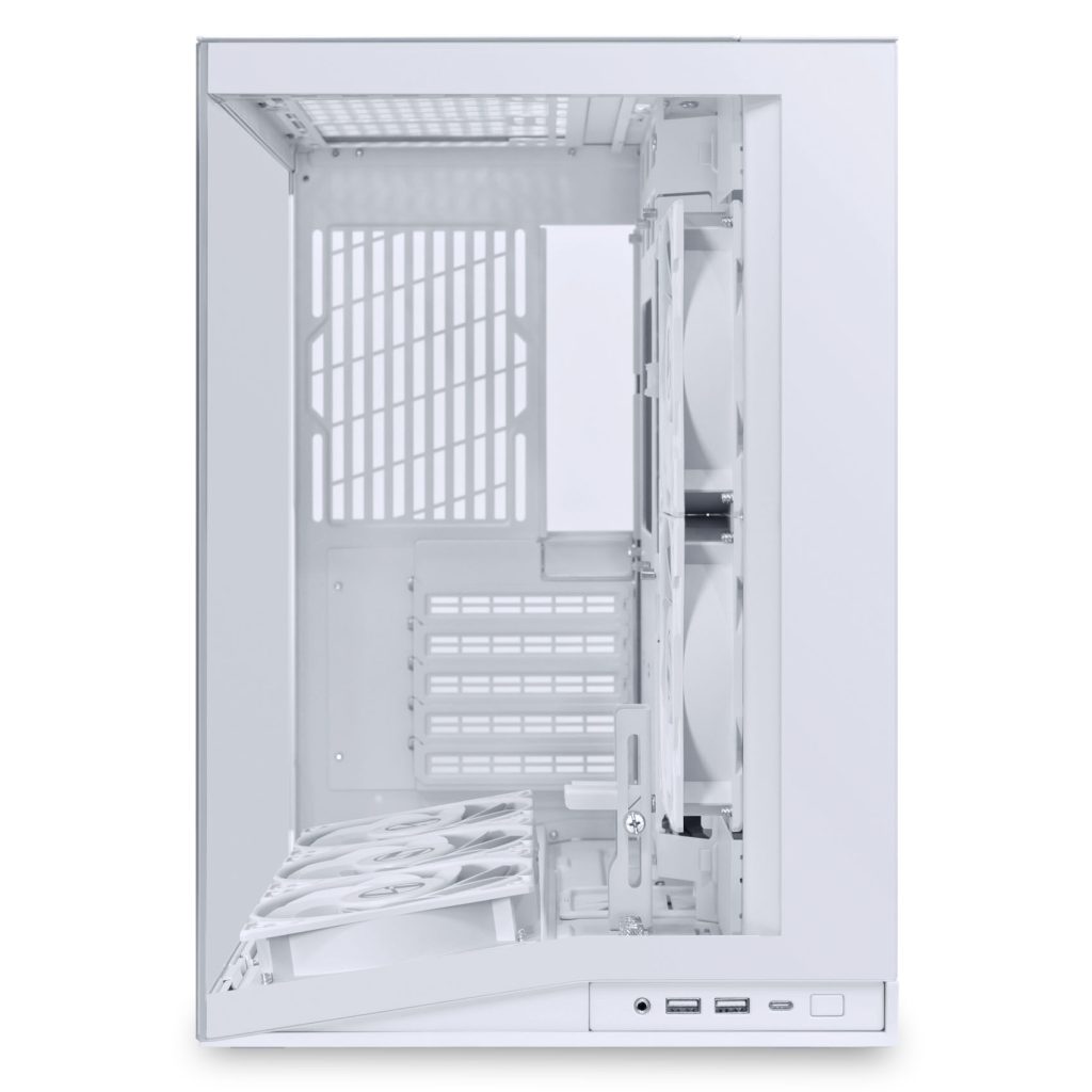 Lian Li O11 Dynamic Mini V2 Flow PC Case, Mini Case, ATX, Tempered Glass - Includes 5x 120 mm Fans, White