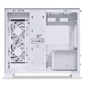 Lian Li O11 Dynamic Mini V2 Flow PC Case, Mini Case, ATX, Tempered Glass - Includes 5x 120 mm Fans, White