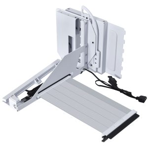 Lian Li Multi-Directional 4 Slots Vertical GPU Bracket v3, with PCIe 5.0 Riser Cable - White