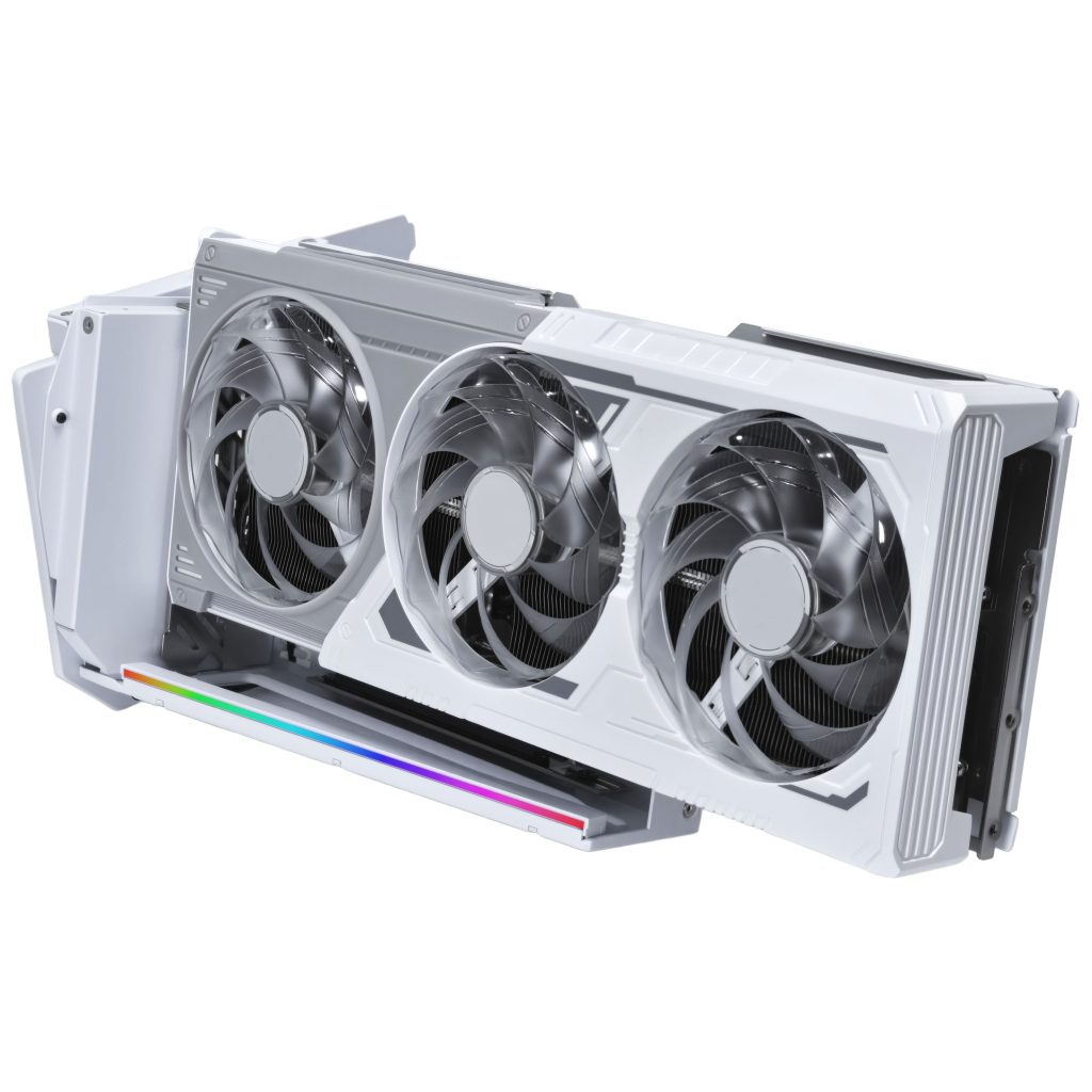 Lian Li Multi-Directional 4 Slots Vertical GPU Bracket v3, with PCIe 5.0 Riser Cable - White