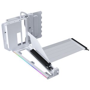 Lian Li Multi-Directional 4 Slots Vertical GPU Bracket v3, with PCIe 5.0 Riser Cable - White