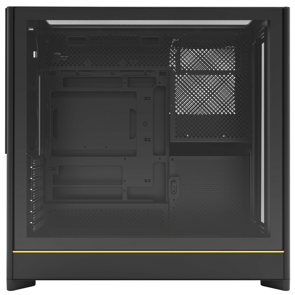 Montech HS01 PC Case, Midi-Tower, ATX, aRGB, Tempered Glass - Black