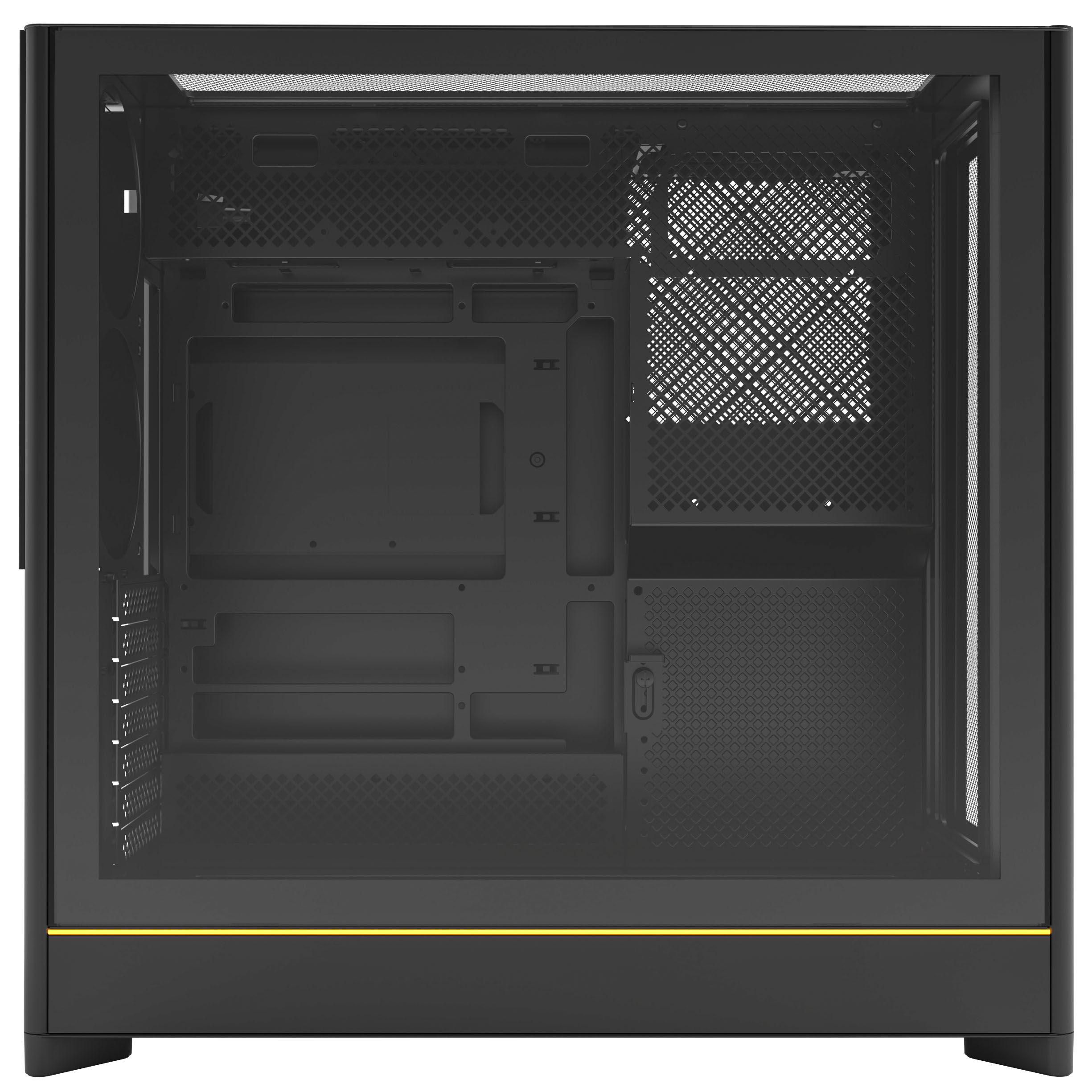 Montech HS01 PC Case, Midi-Tower, ATX, aRGB, Tempered Glass - Black