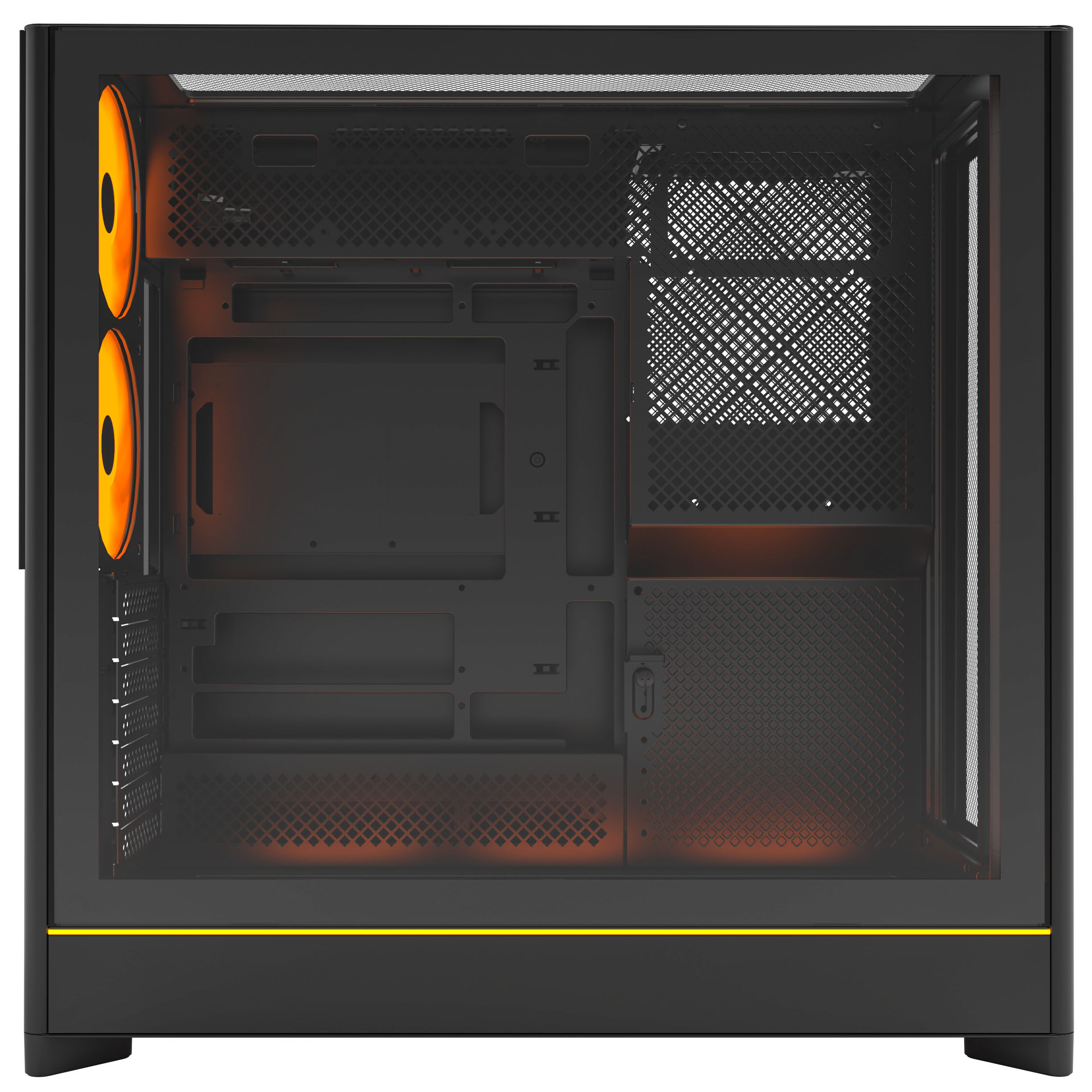 Montech HS01 PRO PC Case, Midi-Tower, ATX, aRGB, Tempered Glass - Black