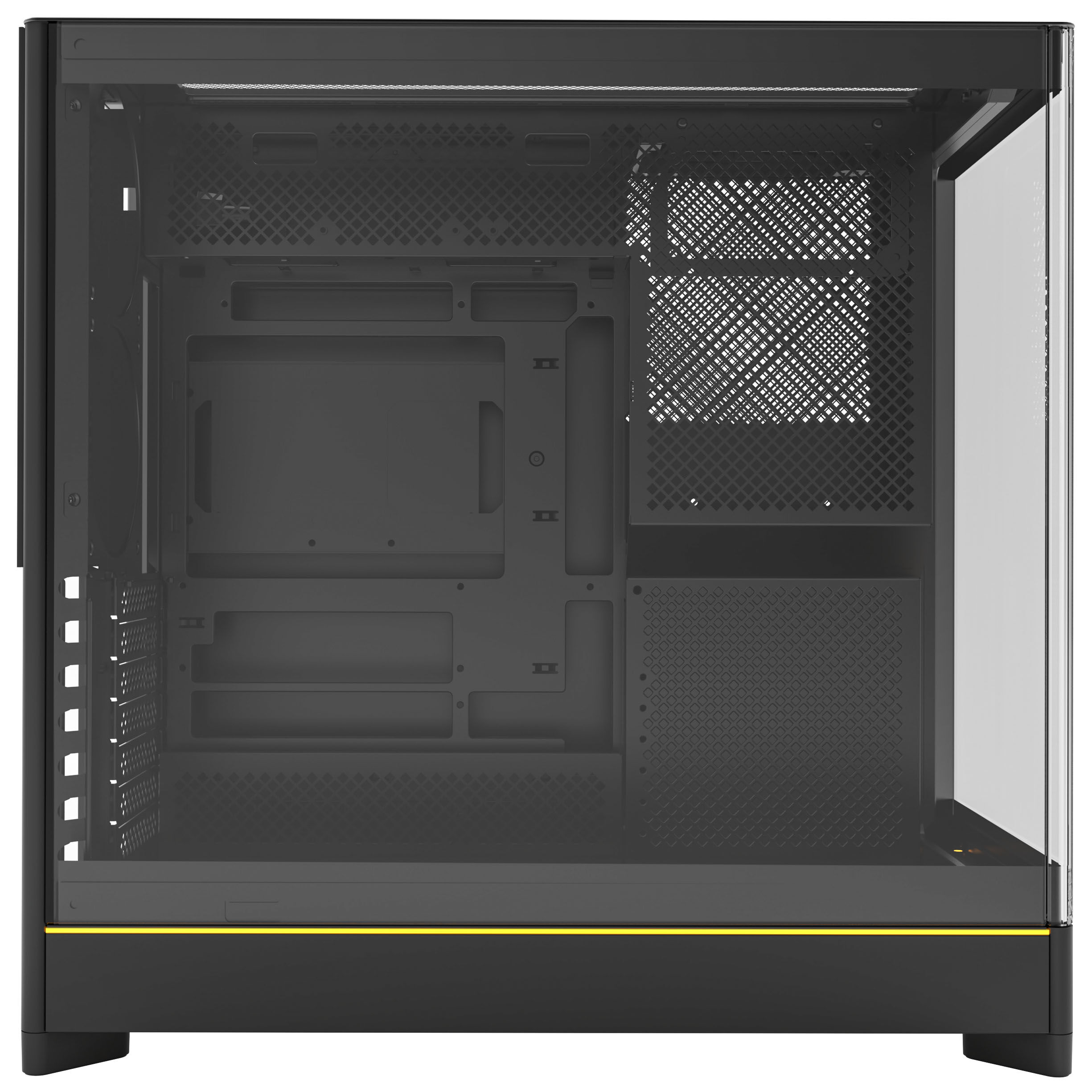Montech HS02 PC Case, Midi-Tower, ATX, Tempered Glass, ARGB - Black