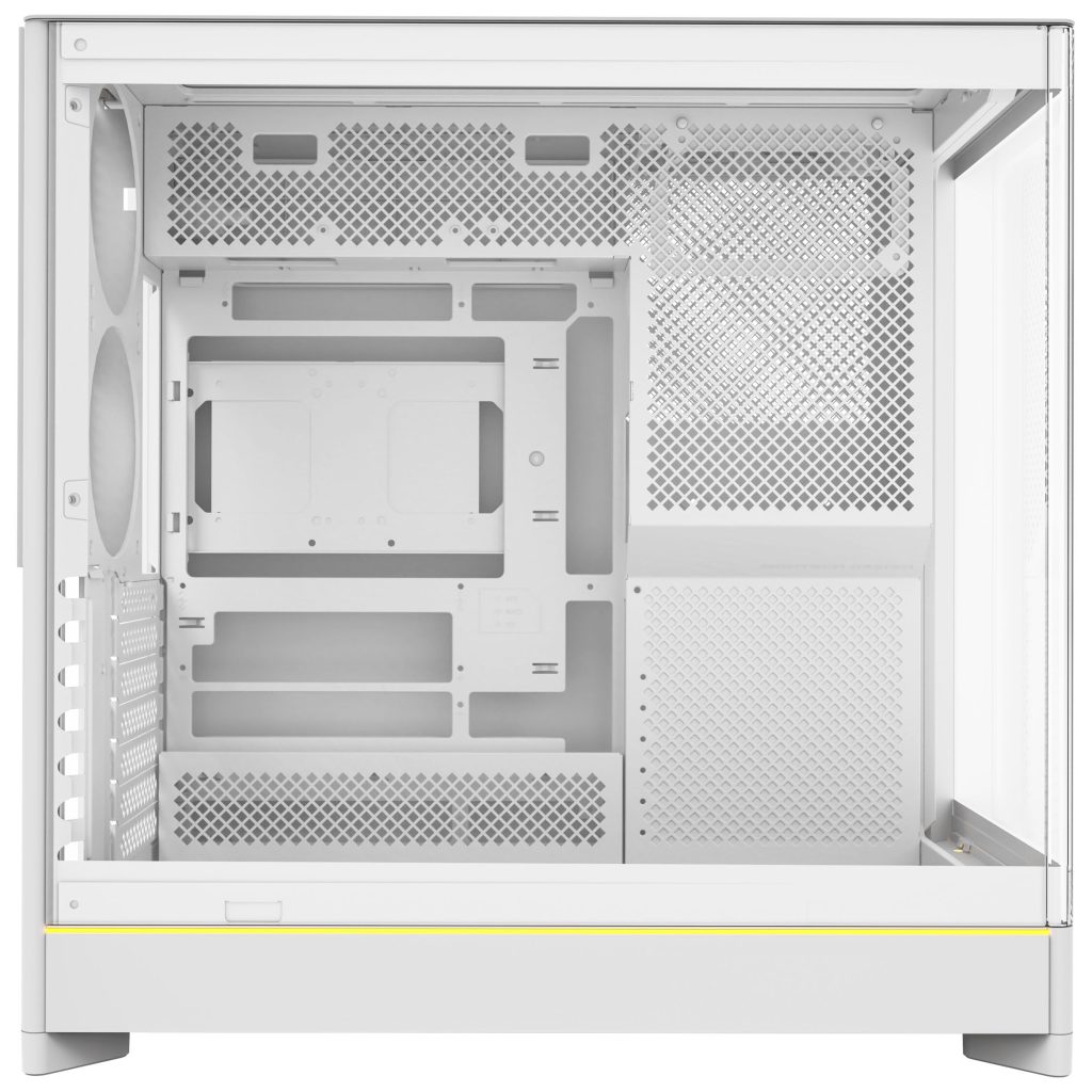 Montech HS02 PC Case, Midi-Tower, ATX, Tempered Glass, ARGB - White