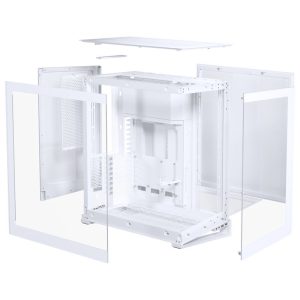 PHANTEKS Eclipse G400A PC Case, Midi-Tower, E-ATX, Tempered Glass, D-RGB - White