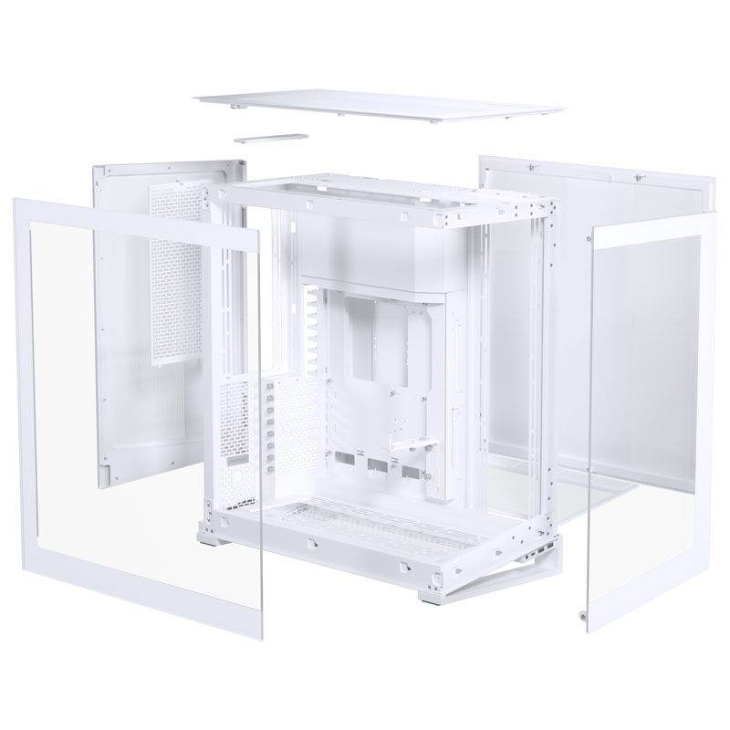 PHANTEKS Eclipse G400A PC Case, Midi-Tower, E-ATX, Tempered Glass, D-RGB - White