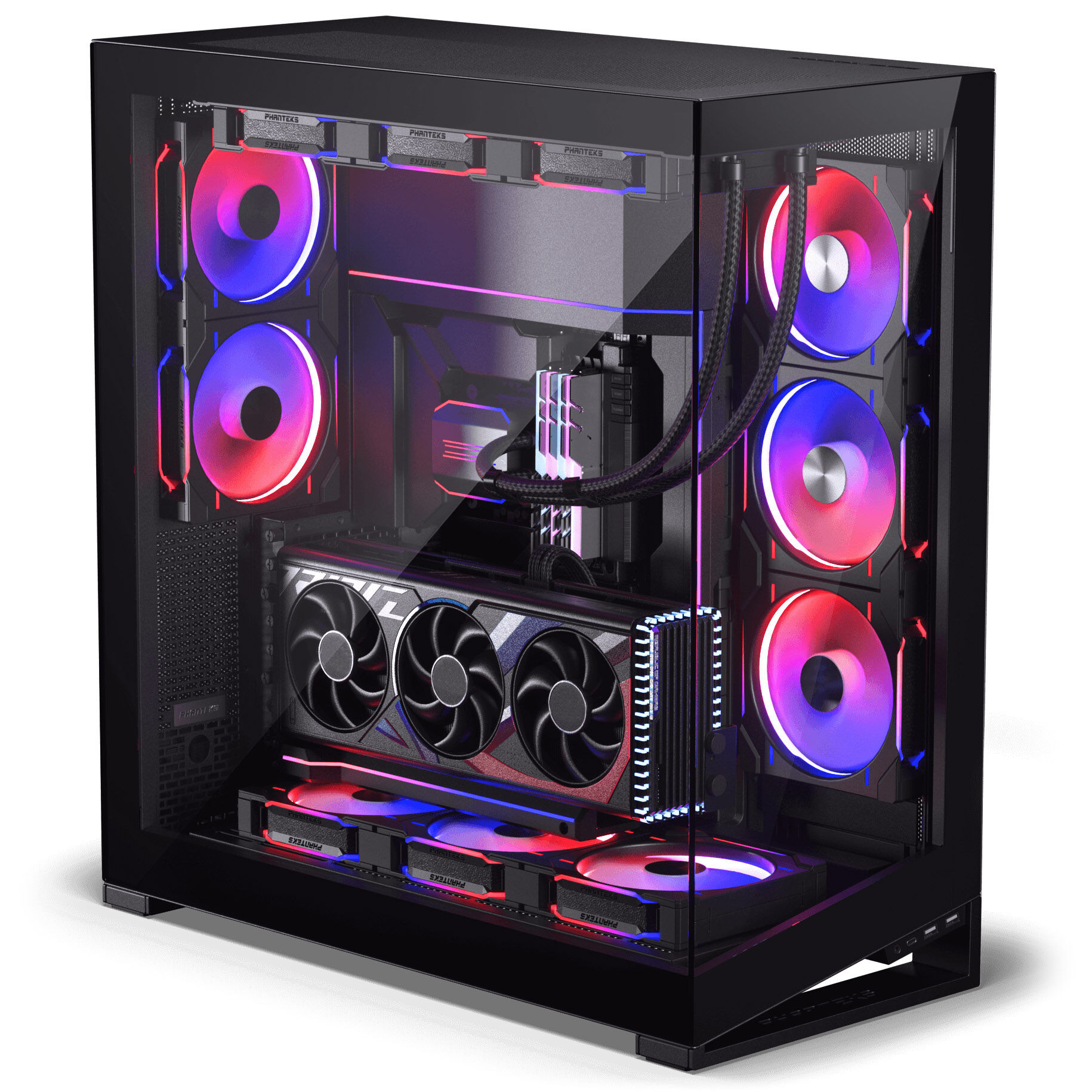 PHANTEKS NV9 MK2 PC Case, Full Tower, EATX, DRGB, Tempered Glass - Black