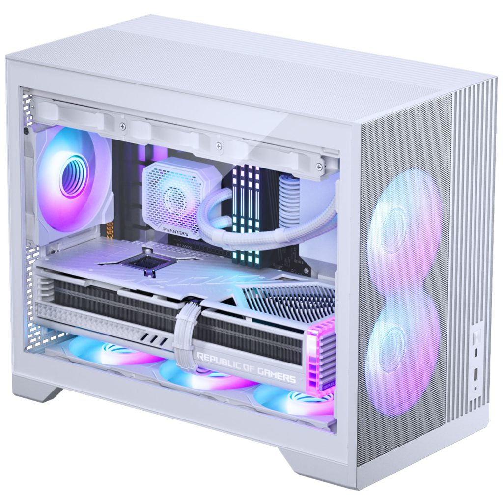 Phanteks XT M3 PC Case, Mini Case, mATX, Tempered Glass - White : image 4