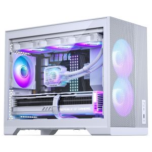 Phanteks XT M3 PC Case, Mini Case, mATX, Tempered Glass - White : image 2
