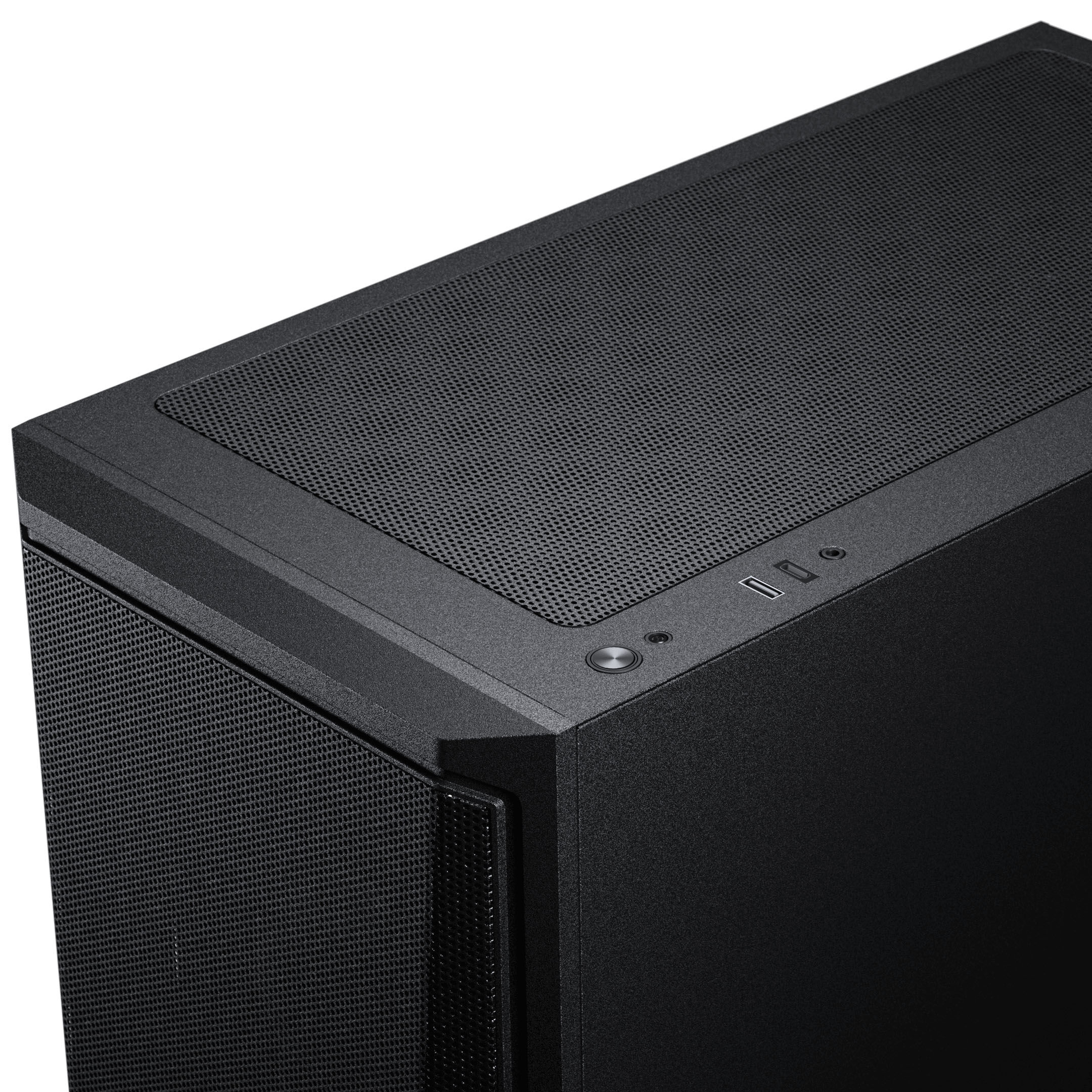 Phanteks Eclipse G370A PC Case, Midi-Tower, SSI-EEB, RGB, Tempered Glass - Includes 3x 120 mm Fans, Black : image 6
