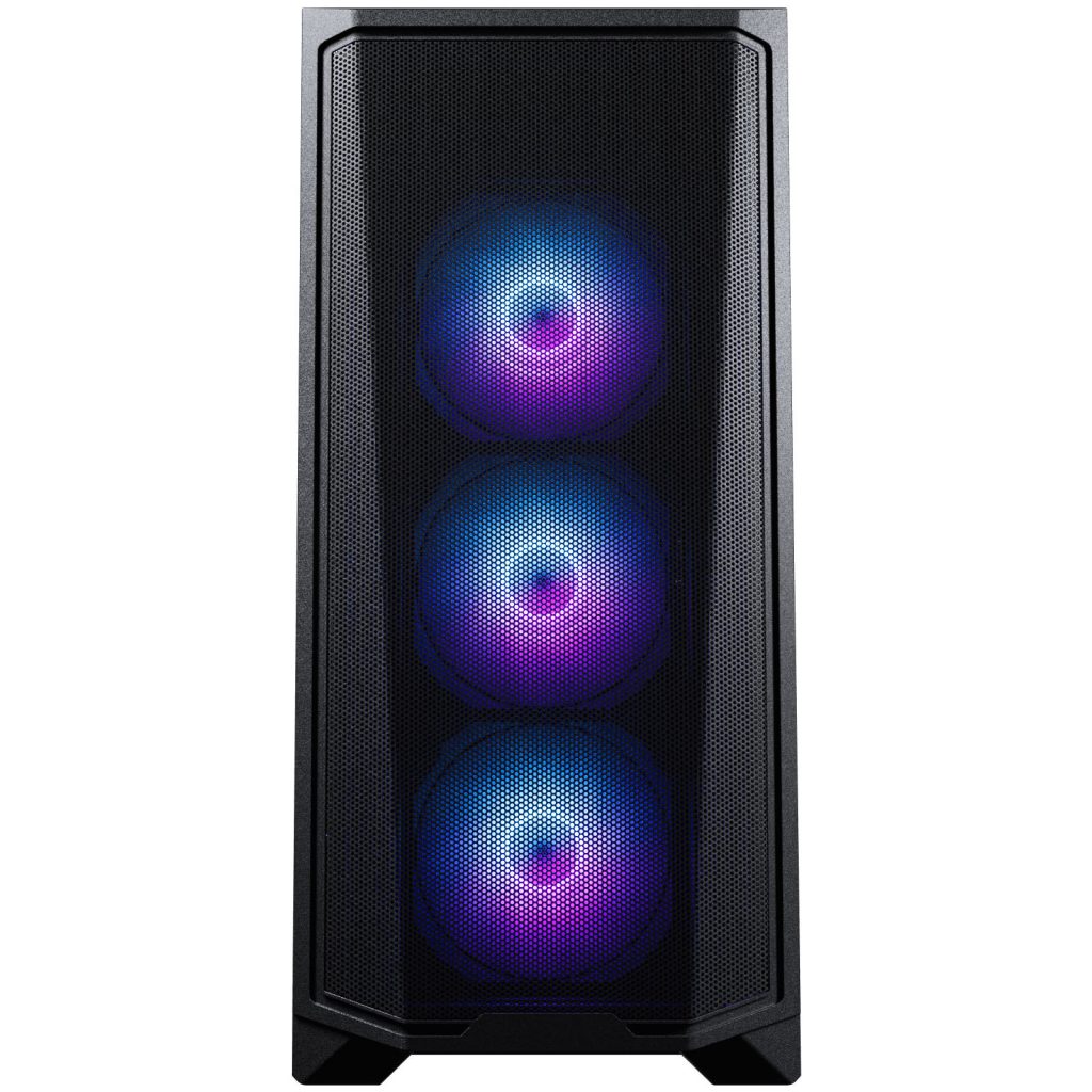 Phanteks Eclipse G370A PC Case, Midi-Tower, SSI-EEB, RGB, Tempered Glass - Includes 3x 120 mm Fans, Black : image 3
