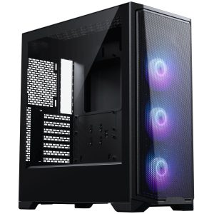 Phanteks Eclipse G370A PC Case, Midi-Tower, SSI-EEB, RGB, Tempered Glass - Includes 3x 120 mm Fans, Black : image 1