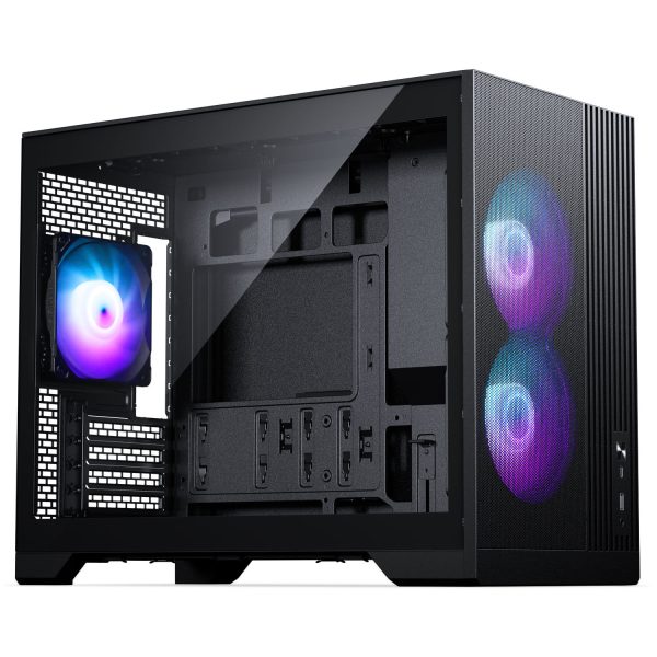 Phanteks XT M3 PC Case, Mini Case, mATX, RGB, Tempered Glass – including 3x 120 mm fans, black