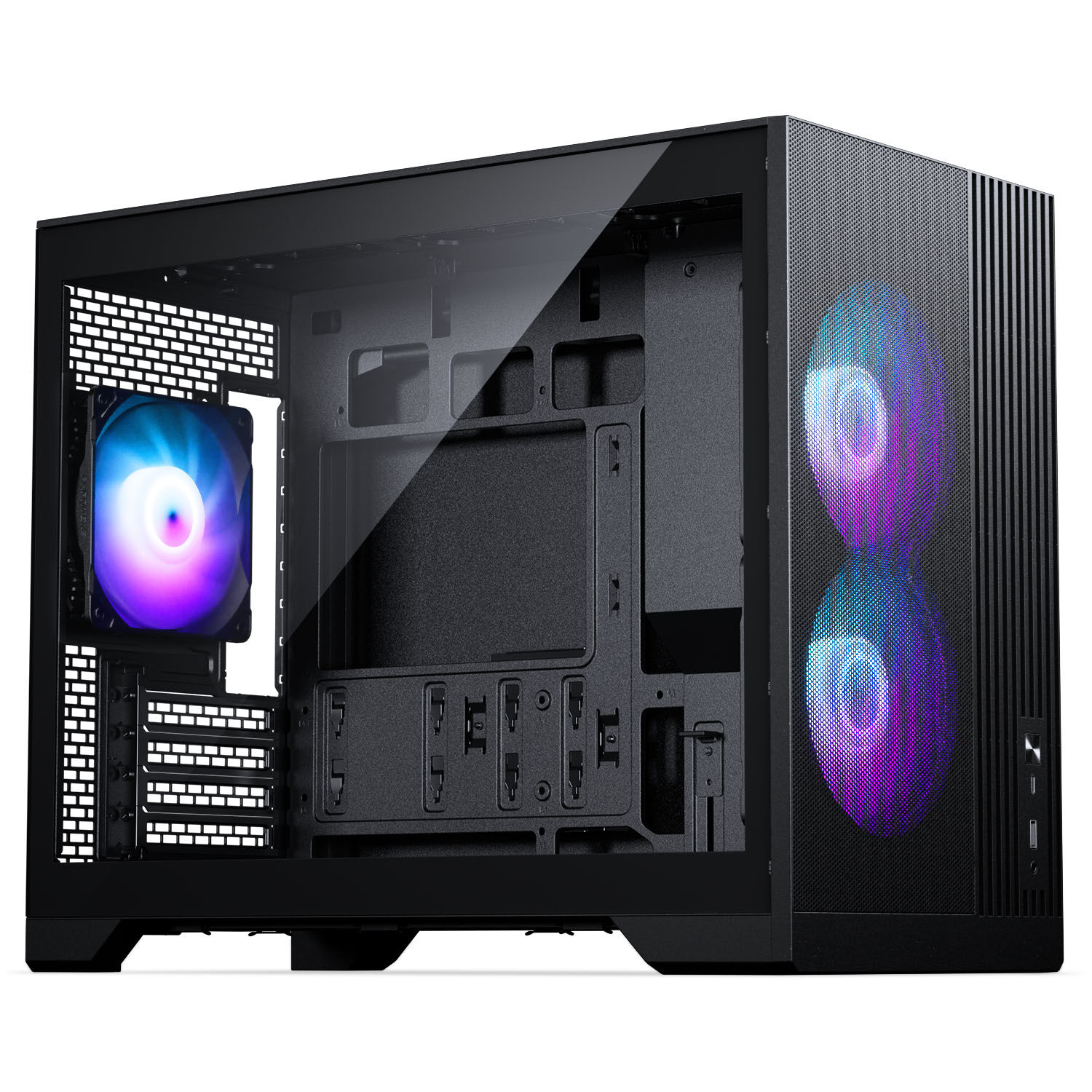 Phanteks XT M3 PC Case, Mini Case, mATX, RGB, Tempered Glass - including 3x 120 mm fans, black