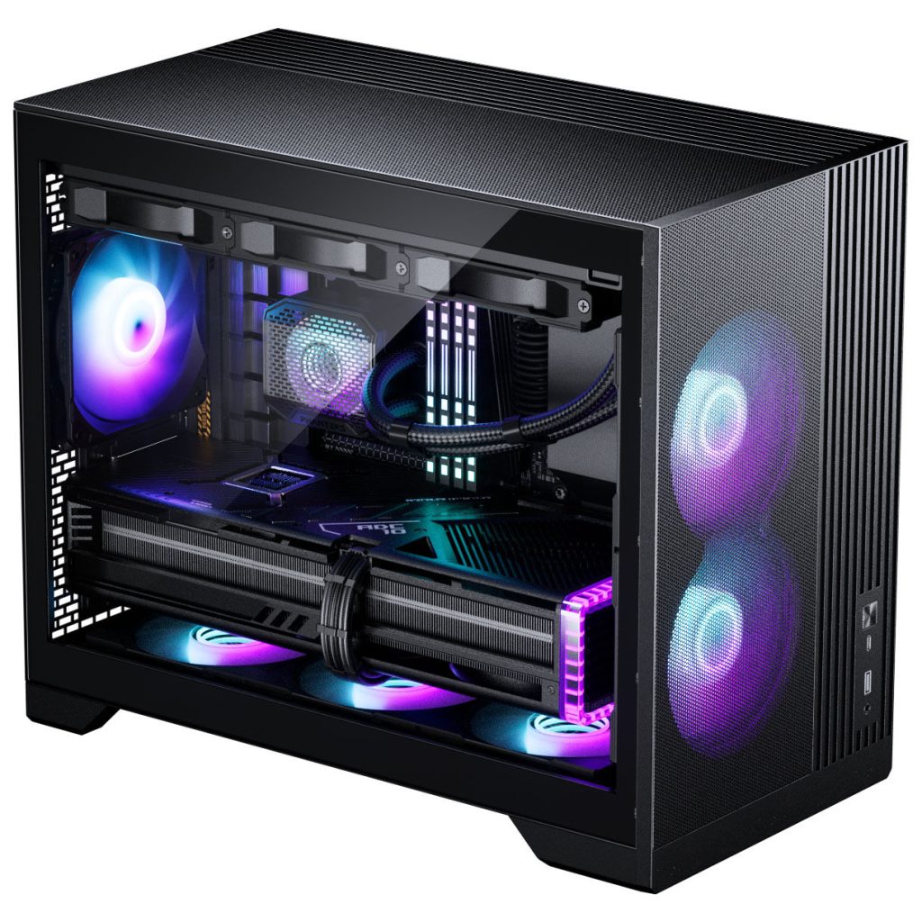 Phanteks XT M3 PC Case, Mini Case, mATX, RGB, Tempered Glass - including 3x 120 mm fans, black