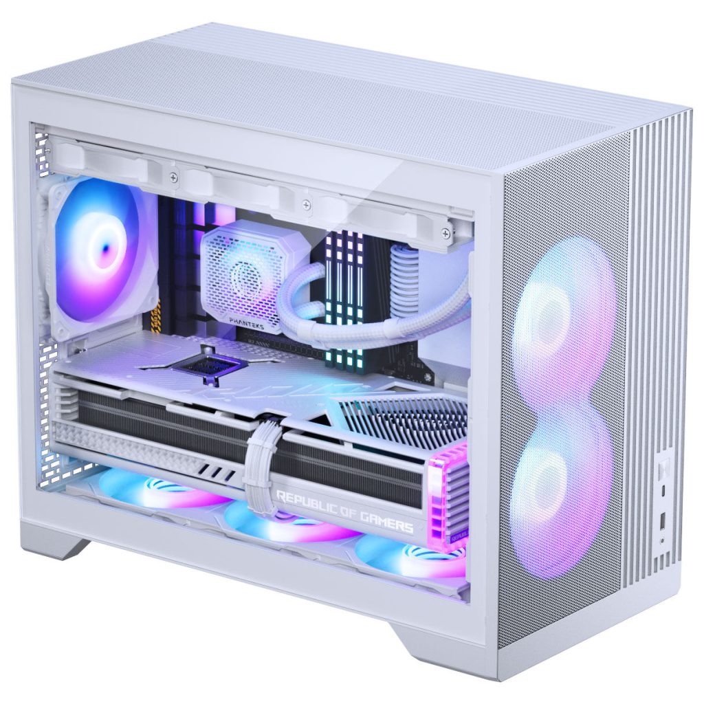 Phanteks XT M3 PC Case, Mini Case, mATX, RGB, Tempered Glass - including 3x 120 mm fans, white : image 5