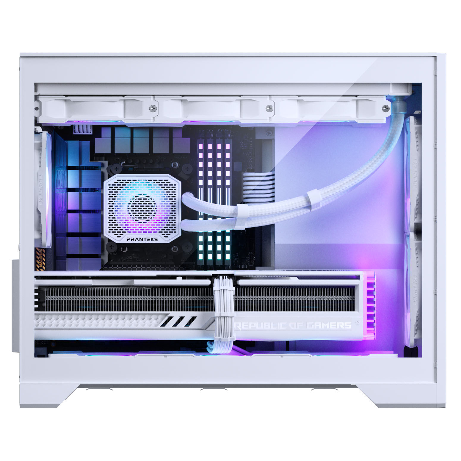 Phanteks XT M3 PC Case, Mini Case, mATX, RGB, Tempered Glass - including 3x 120 mm fans, white : image 9