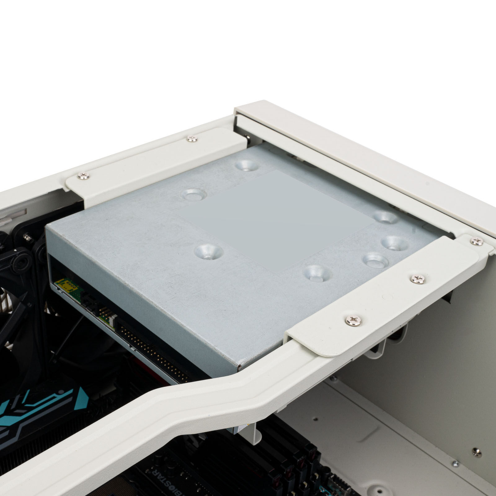 Silverstone FLP01 PC case, HTPC, SSI-CEB/ATX - white