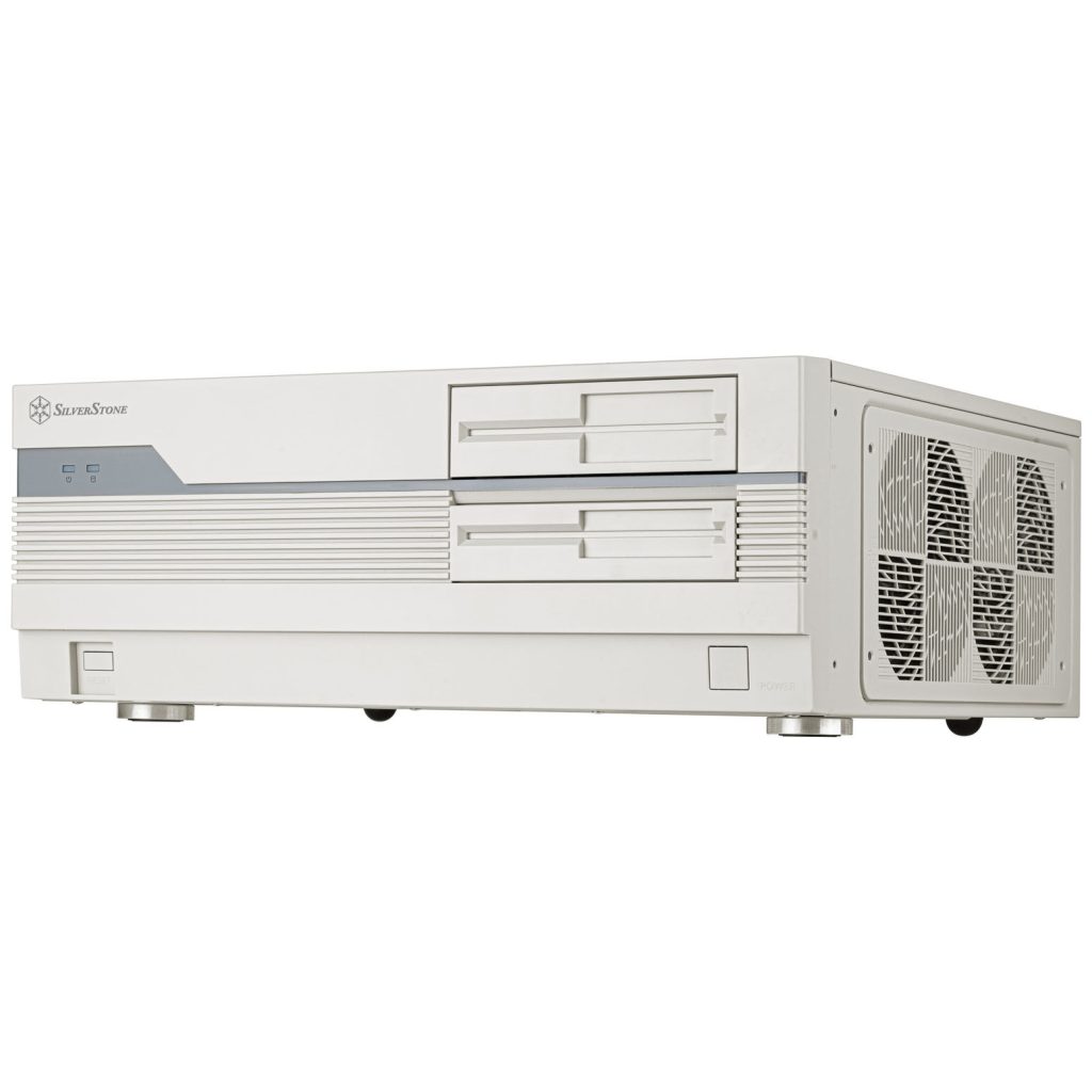 Silverstone FLP01 PC case, HTPC, SSI-CEB/ATX - white