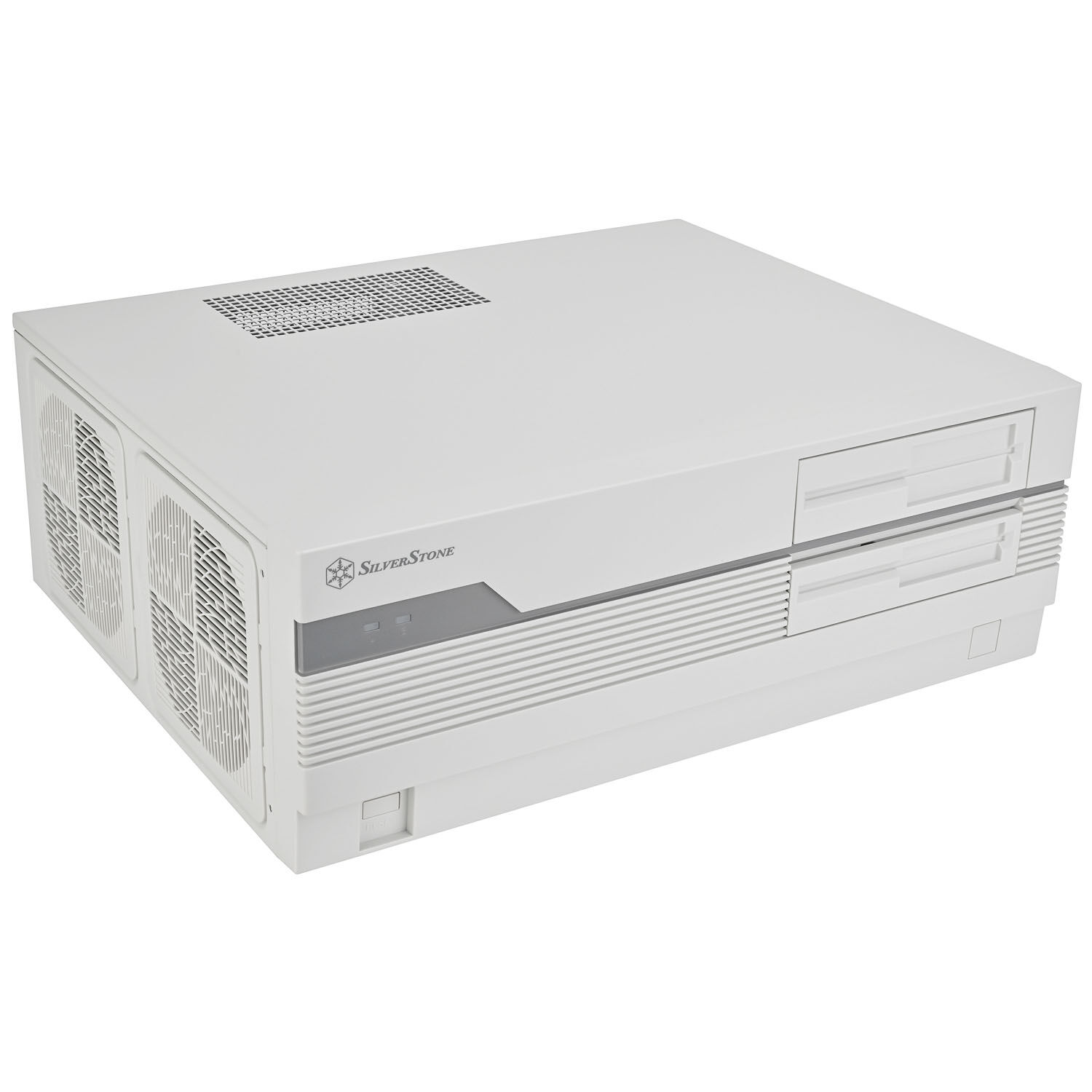 Silverstone FLP01 PC case, HTPC, SSI-CEB/ATX - white